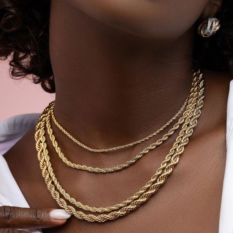 COLAR CHOKER CORDÃO BAIANO EM BANHO DE OURO 18K