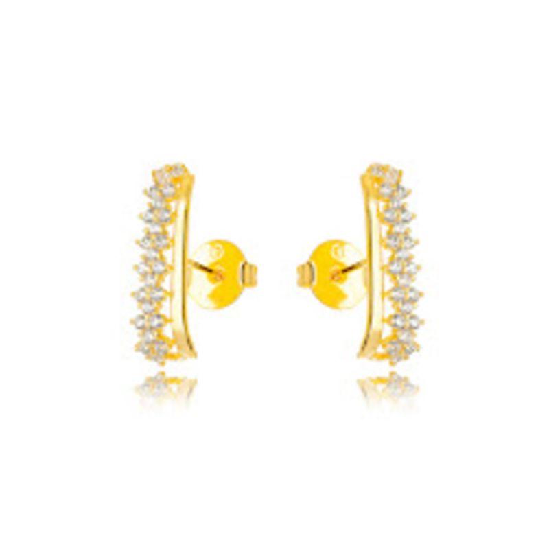 BRINCO EAR CUFF INFALÍVEL - BANHO DE OURO 18K