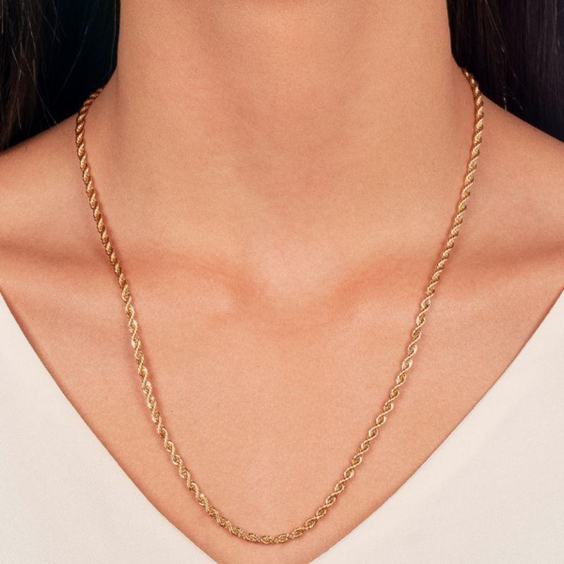 COLAR CORDÃO BAIANO FINO EM BANHO DE OURO 18K