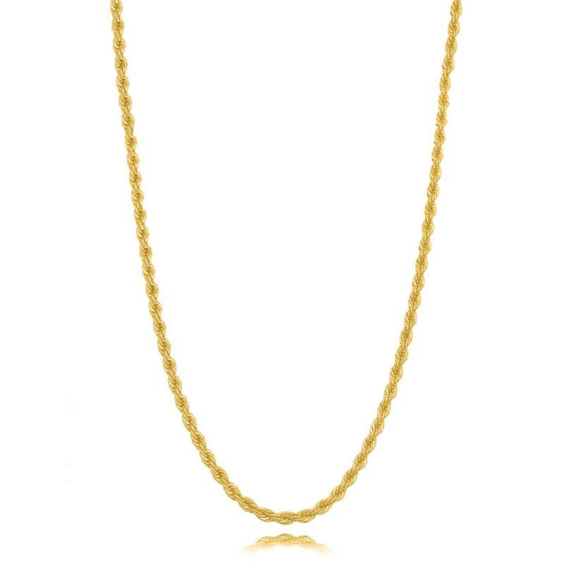 COLAR CORDÃO BAIANO LONGO EM BANHO DE OURO 18K - 70CM
