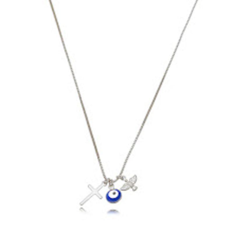 COLAR PATUÁ RELIGIOSO EM RÓDIO BRANCO