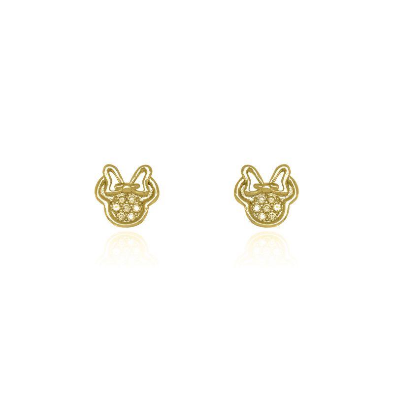BRINCO INFANTIL PERSONAGEM CRAVEJADO BANHADO EM OURO 18K
